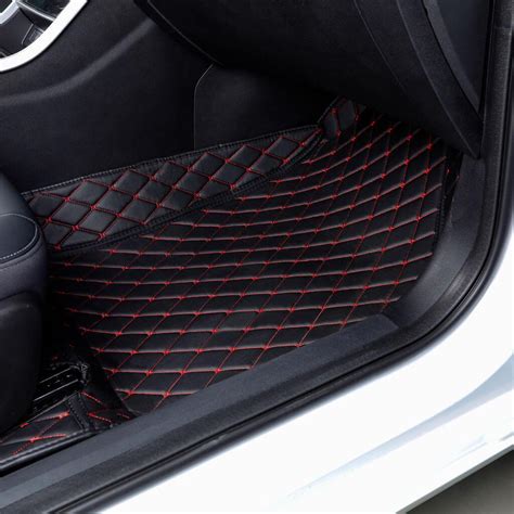 Diamond Stitch Car Mats - Custom Luxury Floor Mats Set