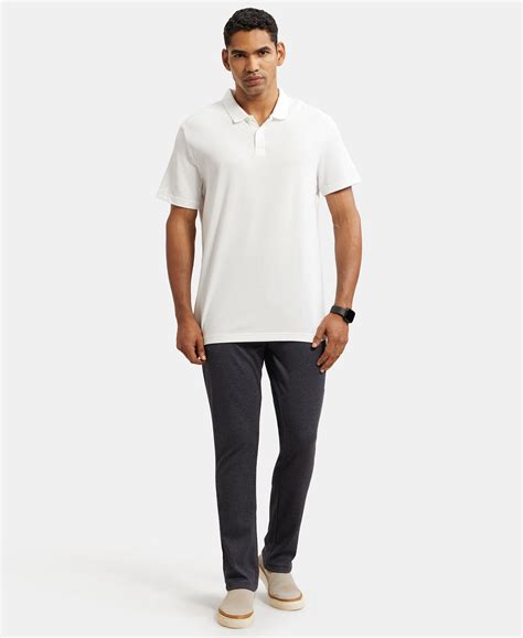 Buy Super Combed Cotton Rich Elastane Stretch Slim Fit All Day Pants ...