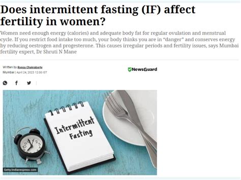 Does intermittent fasting (IF) affect fertility in women? - Motherhood ...