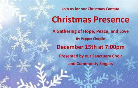 FBC Christmas Cantata - Christmas Presence, First Baptist Church of ...