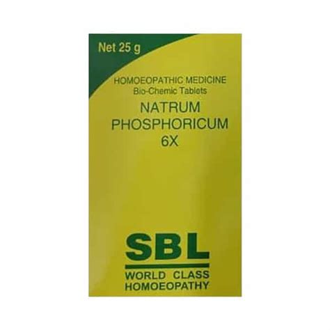 Buy SBL NATRIUM PHOSPHORICUM 6X TABLETS 25GM Online & Get Upto 60% OFF ...