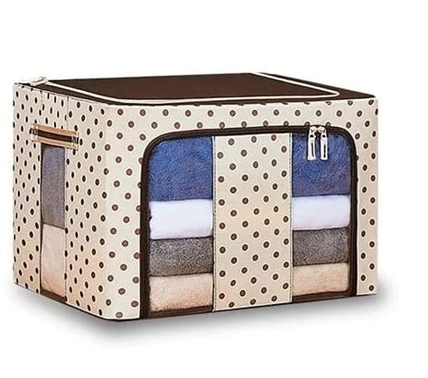 myps 24l Wardrobe Living Box Polka Dot Design Clothes Storage Boxes ...