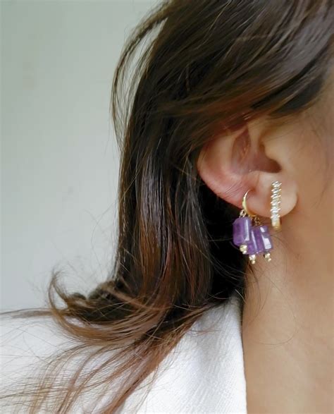 Amethyst Harmony Duo - Ear stack – Love DK
