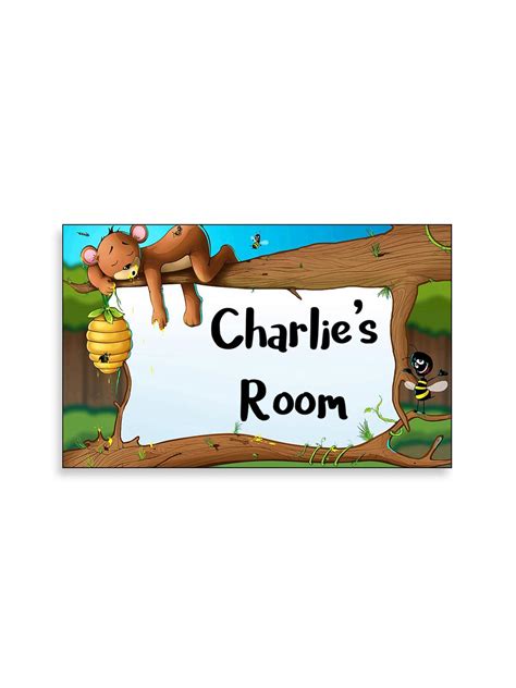 Buy 999Store Printed Cartoon Kids for Children Room Name Plate (MDF_12 ...