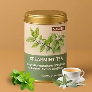 Namhya - Spearmint Herbal Tea - 20 Tea Bags (20 Cups) - Supports ...