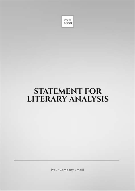 Literary Analysis Outline A Comprehensive Guide To Writing A Literary