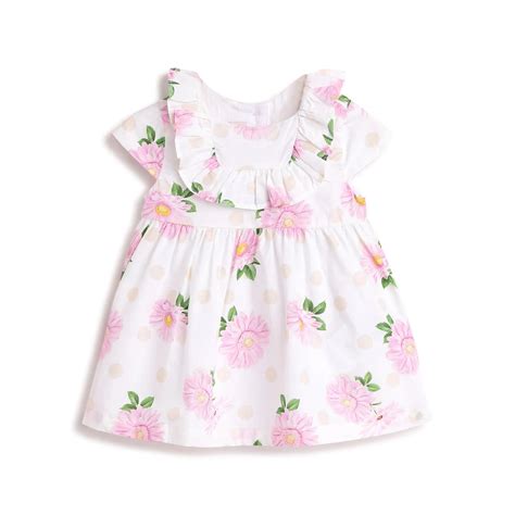 Chicco Girls White Floral Printed Dress White - Dress – Chicco India