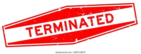 Image result for Terminated Red Text