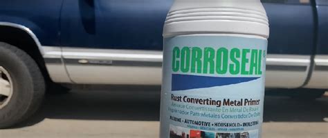 Corroseal Rust Streaks After Using Rust Converter 的图像结果