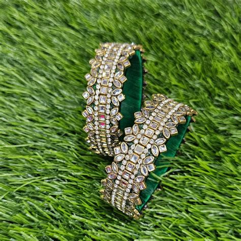 Green Kada Bangle – Kangan by Dhruthi