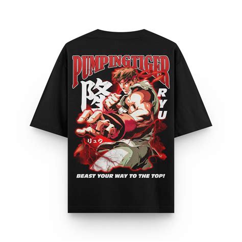PUMPINGTIGER X STREET FIGHTER RYU Oversized T-shirt India