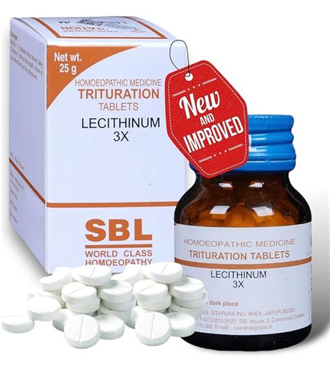 KRIG'S Sbl Lecithinum 3X Tablet Homeopathic Medicine -25G. - New ...