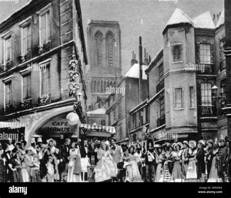 theatre / theater, opera, "La Boheme", by Giacomo Puccini, 2nd act ...