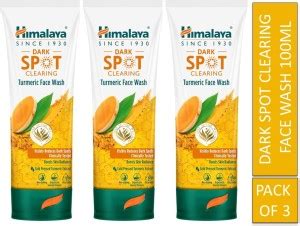 HIMALAYA Dark spot clearing turmeric face wash 100ml (Pack of 3) Face ...