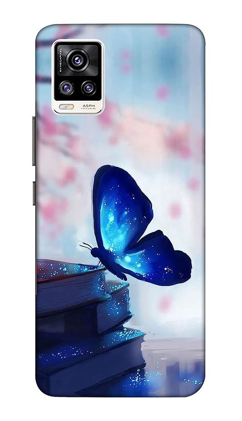 Power Glowing Butterfly Designer Printed Slim Hard Mobile Back Case and ...