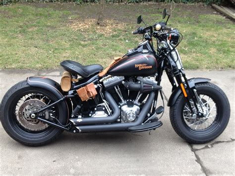 Modified Harley Crossbones Black Phantom: OWM's Custom Harley Softail