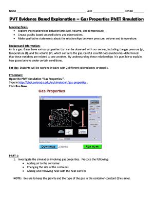 Gases Properties Phet Simulation - Fill Online, Printable, Fillable ...