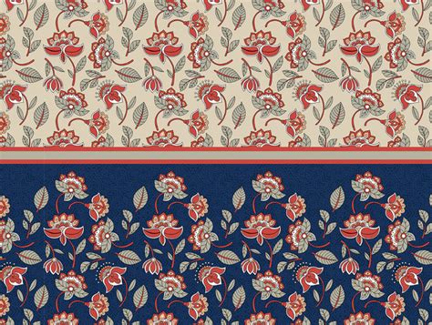 Buy Floral Blue 100% Cotton Double Bedsheet By Atrium Plus Online ...