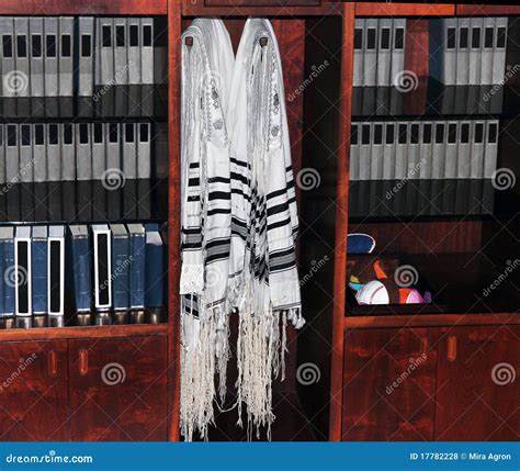 Jewish Prayer Shawls stock photo. Image of yarmulke, shawls - 17782228