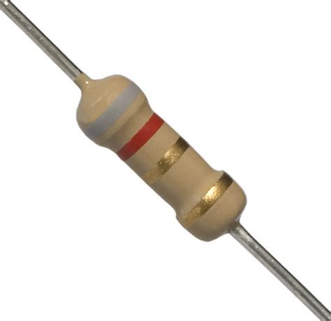 8.2 Ohm 1W Carbon Film Resistor 5% - Copper, 1W CFR, 8E2 1W, 8R2 1W, 8. ...