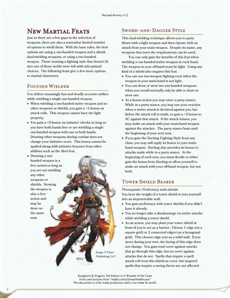 DnD 5e Homebrew — Revised Armory: Feats and Equipment by... | Dnd feats ...