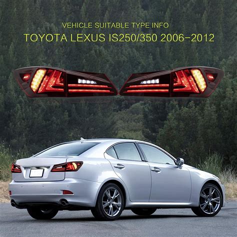 Buy VLAND Tail lights Assembly Fit for 2006-2013 Lexus Sedan XE20 IS250 ...