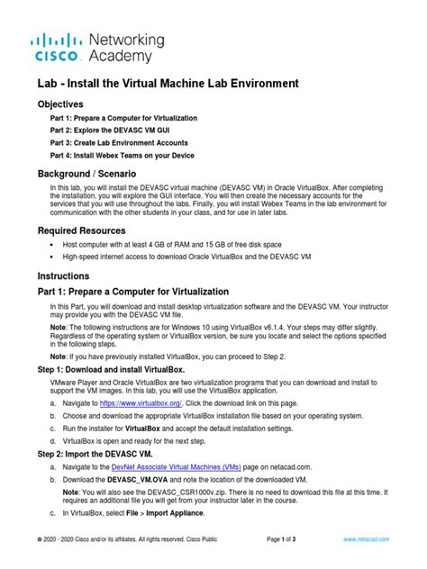 Live Virtual Machine Lab Prerequisite 的图像结果