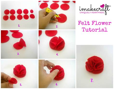 Image result for Flower Felt Tutorial