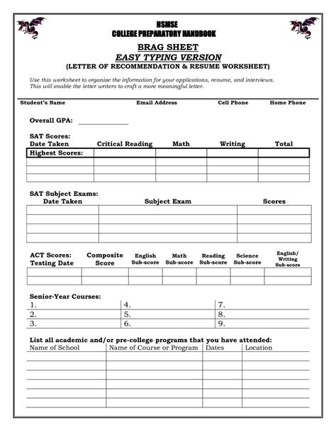 Elevate Your Navy Career: Mastering The Brag Sheet Template ...