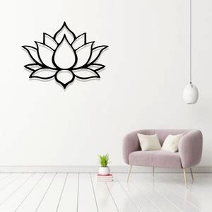 Artrooms Lotus Metal Wall Art - Wall Decoration | Wall Hanging (25x20 ...