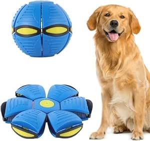 ANAB GI Dog Flying Saucer Ball Toy, Outdoor Flat Throw Doggy Disc Ball ...