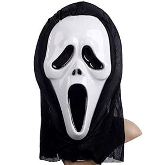 Buy PartyToko Scary Mask skull Ghost Scary Terror Scream Masquerade ...