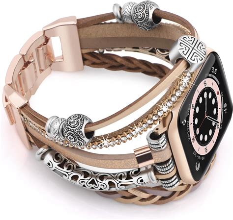 Amazon.com: RUIXTIPAD Boho Bracelet Compatible for Apple Watch Band ...