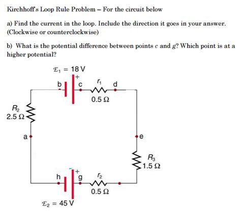 Image result for Kirchhoff Loop Rule Easy Sample Problem