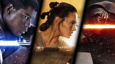 Finn, Rey and Kylo Ren in Star Wars: The Force Awakens wallpaper ...