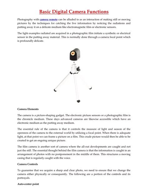Image result for Digital Camera Features Explained