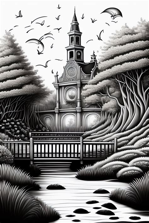 Lexica - Dibujo mándala para colorear en blanco y negro con ositos con ...