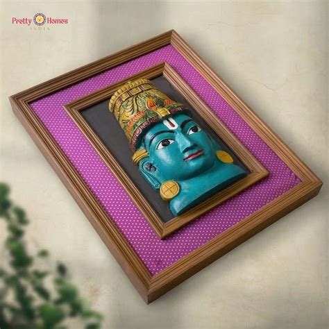 Goddess Lakshmi Wall Hanging | Handcarved Wooden Decor – Pretty Homes India