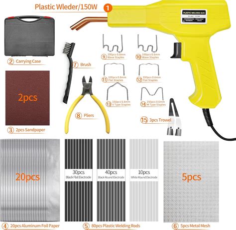 Buy BIBOKLTIY Plastic Welder Plastic Welding Kit 150W 2 In 1 Hot ...