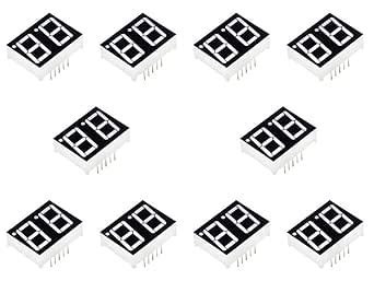(10 pc) Pro3D Red 0.56inch 2 Digit 7 Segment LED Display Digital Tube ...
