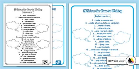 25 How-to Informative Writing Ideas for K-2nd Grade