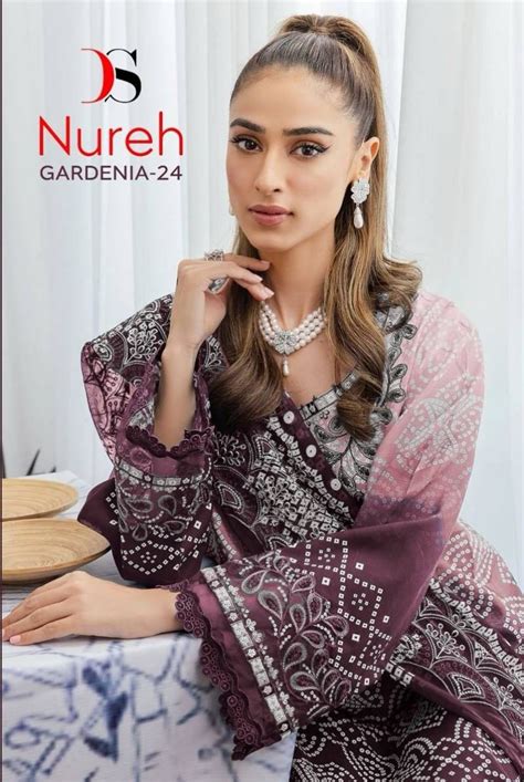 Deepsy Nureh Gardenia 24 Cotton Dupatta Pakistani Salwar Suits