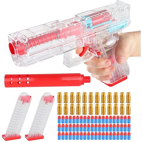 Buy LONGRV Games Toy Gun: Foam Ball Popper Toy Guns with Foam Balls ...