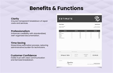 Computer Repair Estimate 的图像结果