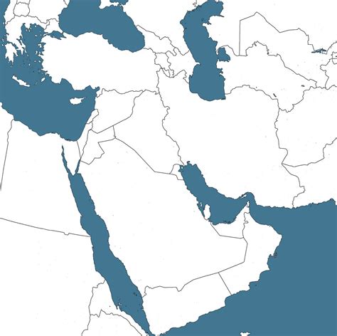 Blank map of Western Asia-Middle East by SusamCocuk on DeviantArt