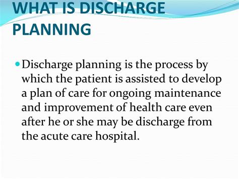Image result for Discharge Planning Process