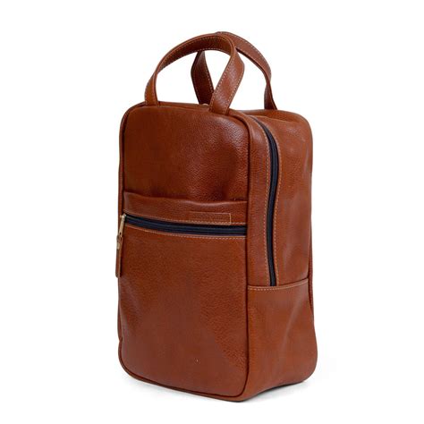 Heritage Leather Golf Shoe Bag | Hudson Sutler