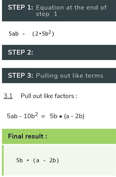 factories 5ab+10b^2 - Brainly.in