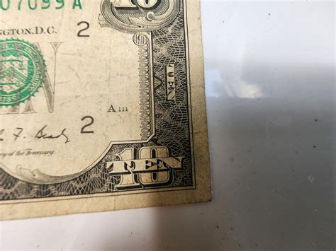 1988 A $10 Ten Dollar Bill Federal Reserve Note B 62507099 A | eBay UK