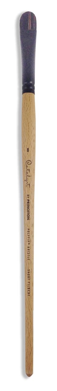 htconline.in| Princeton Catalyst Polytip Bristle Short Handleort Filbe No8